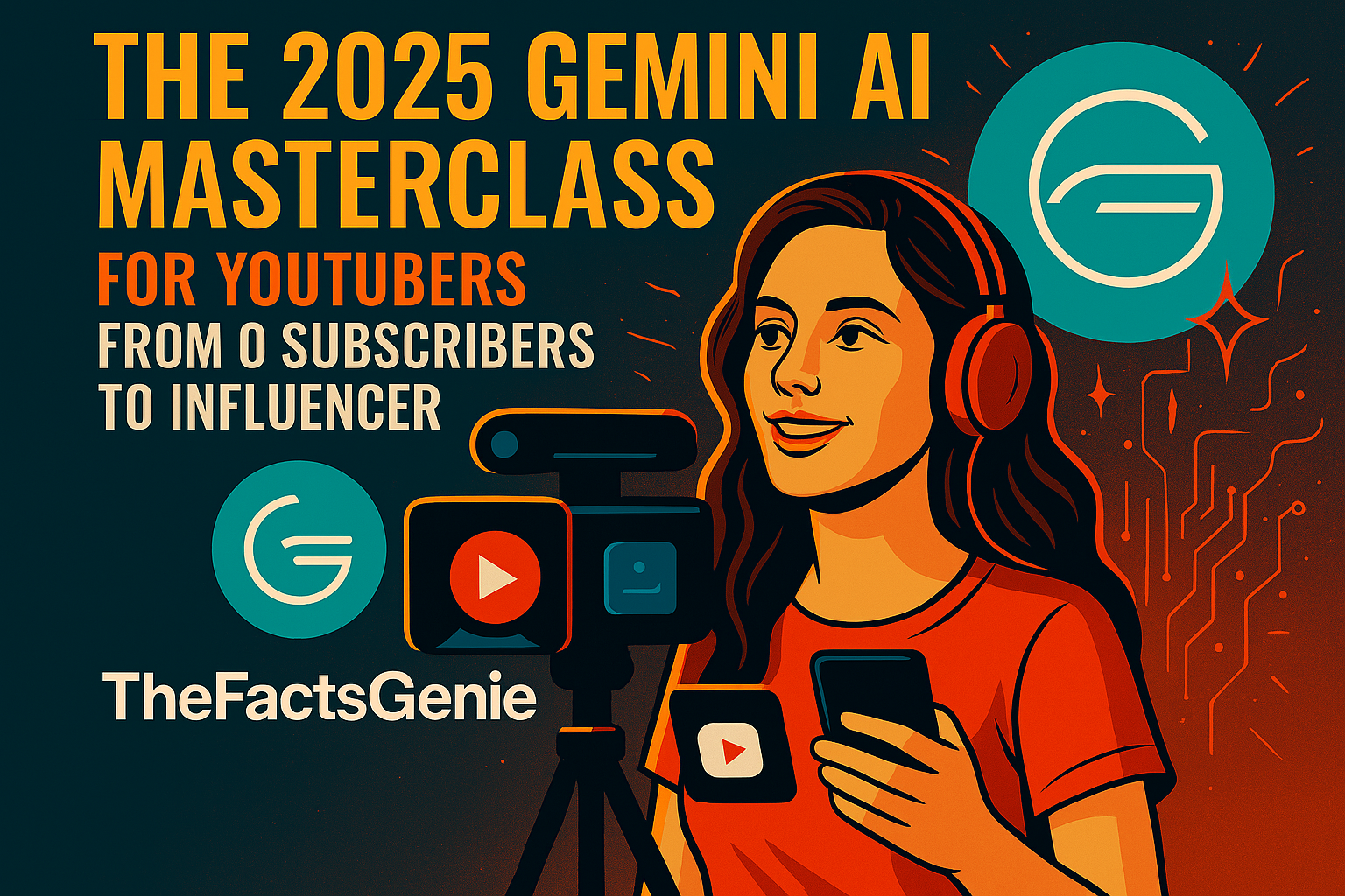 The 2025 Gemini AI Masterclass for YouTubers: From 0 Subscribers to Influencer